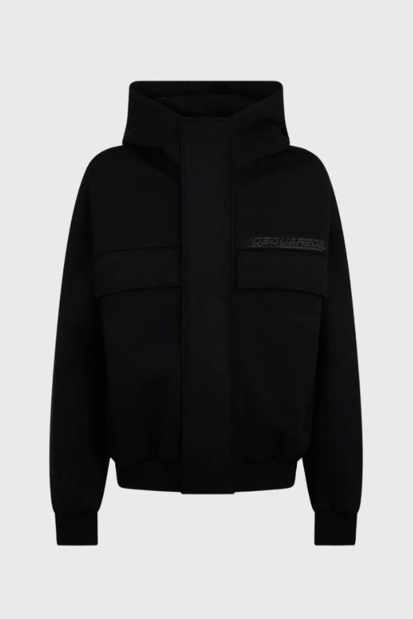 Dsquared2 DSQUARED2 Logo-Print Panelled Hoodie S71HG0159D20075