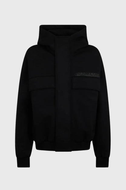 Dsquared2 DSQUARED2 Logo-Print Panelled Hoodie S71HG0159D20075
