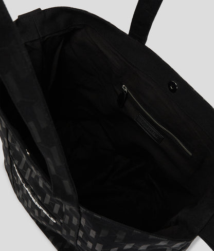 Karl Lagerfeld K/Monogram Xl Canvas Shopper Bag A3M50012