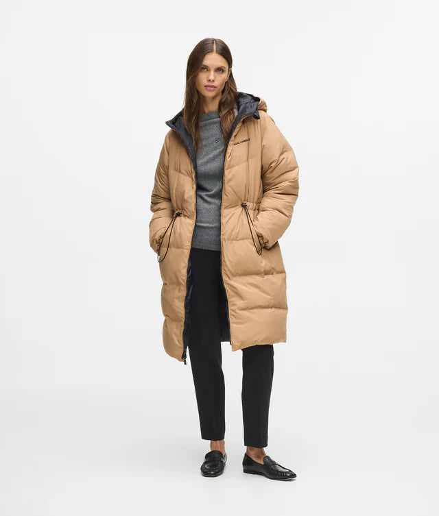 Karl Lagerfeld Reversible Long Puffer Jacket A4W15045