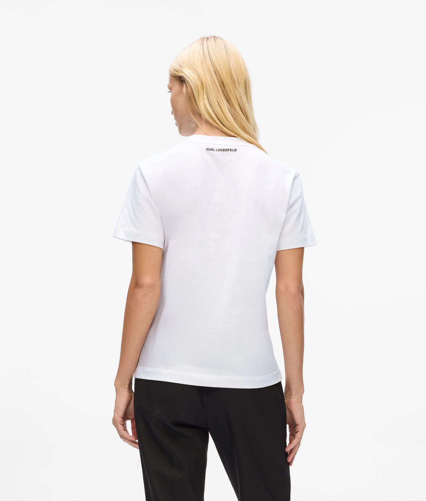 Karl Lagerfeld Βαμβακερό Μπλουζάκι Ikon  A4W17098