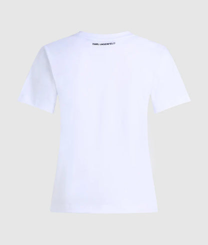 Karl Lagerfeld Βαμβακερό Μπλουζάκι Ikon  A4W17098