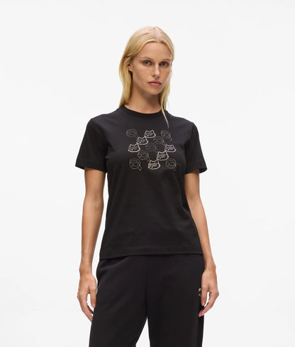 Karl Lagerfeld Βαμβακερό Μπλουζάκι Ikon  A4W17098