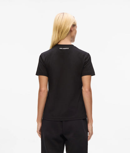 Karl Lagerfeld Βαμβακερό Μπλουζάκι Ikon  A4W17098