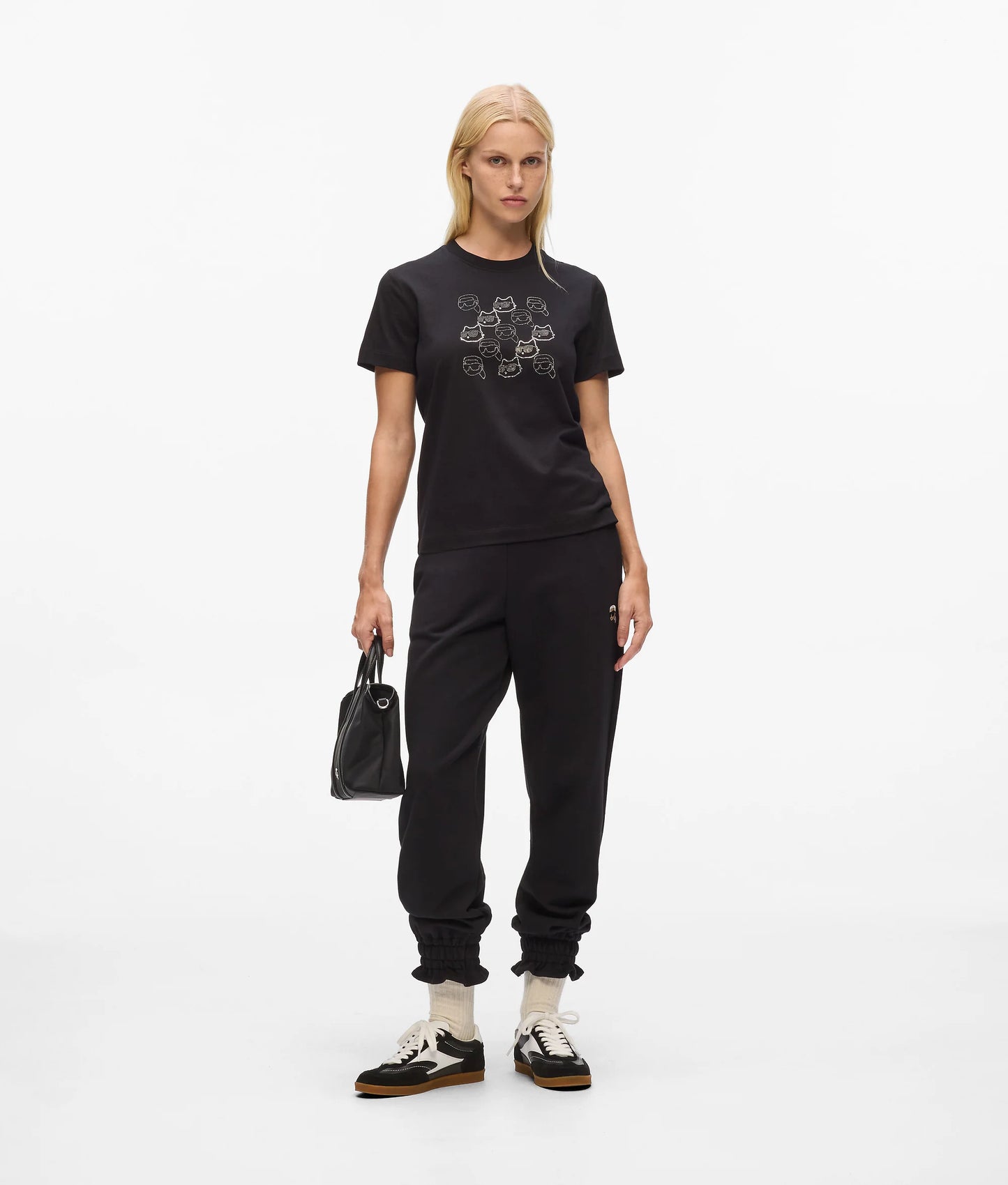 Karl Lagerfeld Βαμβακερό Μπλουζάκι Ikon  A4W17098