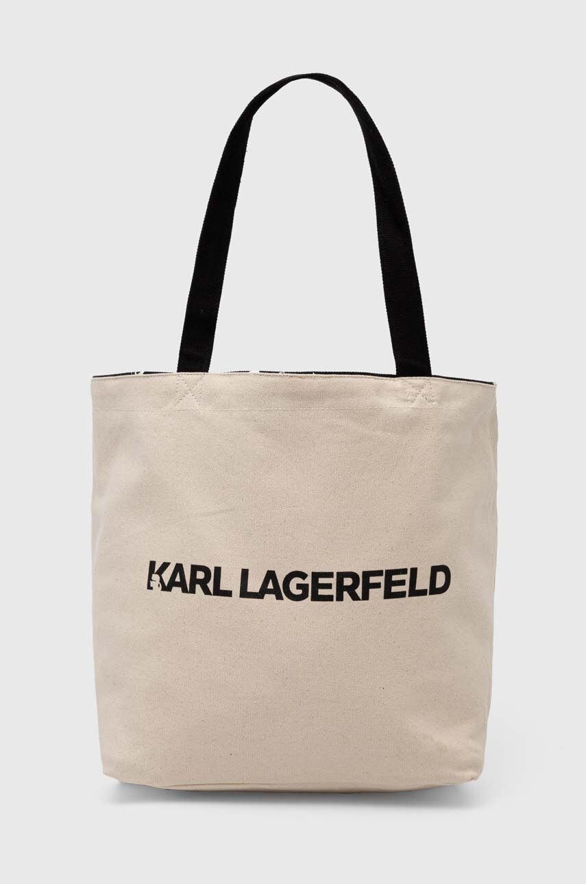 Karl Lagerfeld Reversible Canvas Shopper Bag 245W3851