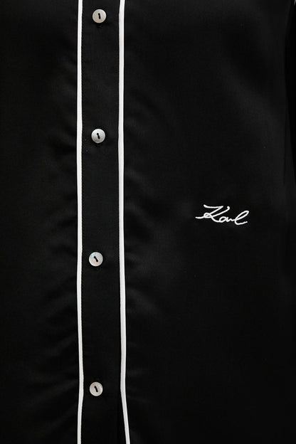Karl Lagerfeld Contrast Piping Blouse A3W11012