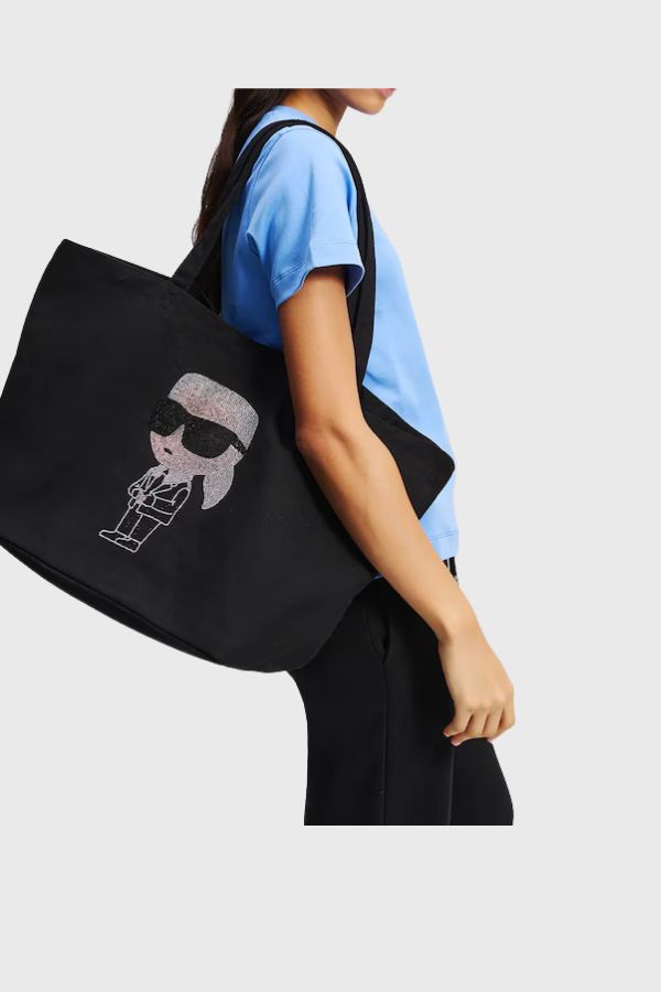 Karl Lagerfeld Ikon Rhinestone Shopper Bag A3W50016