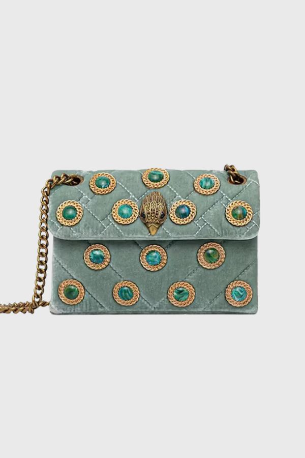 Kurt Geiger Mini Velvet Kensington Bag 5018373789