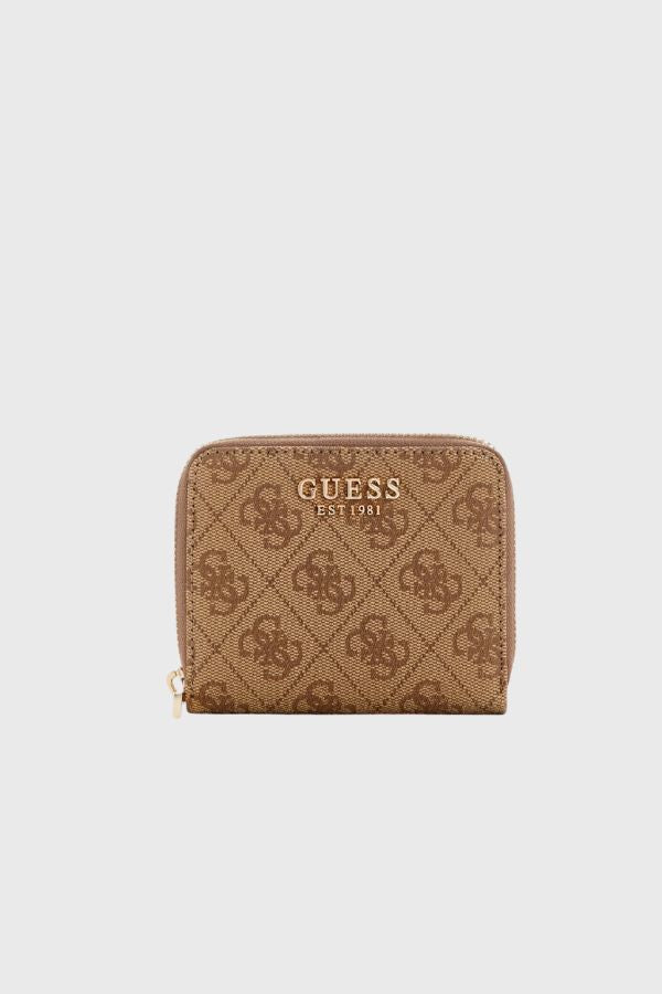 Guess Brown Logo Laurel Small Zip Around Wallet SG7459137