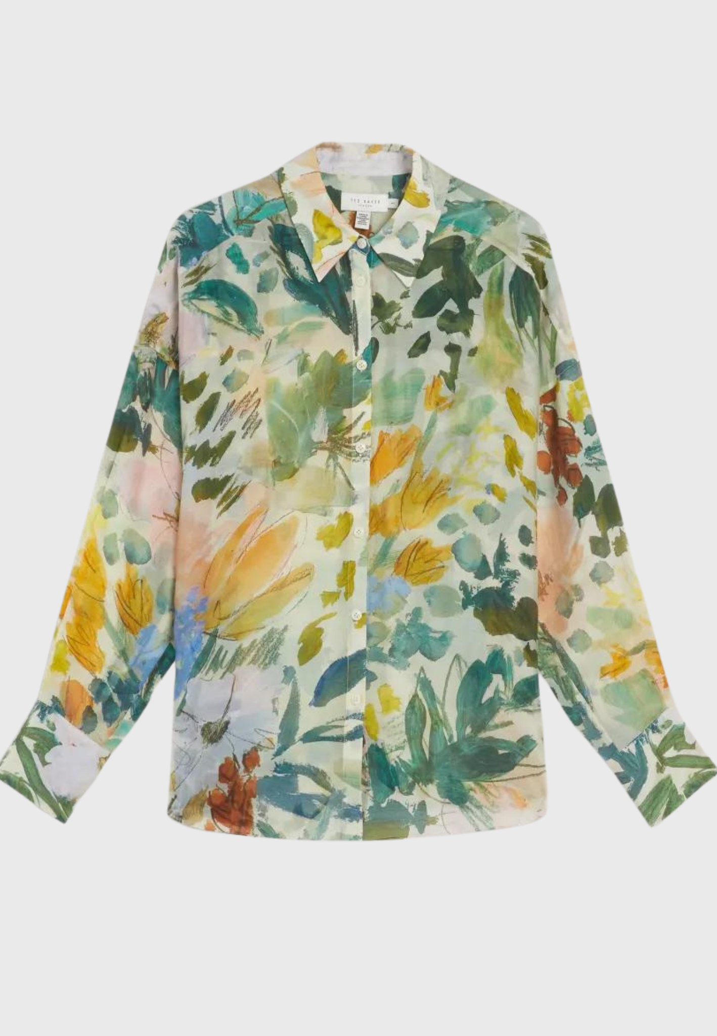 Ted Baker Piccola Oversized Floral Print Shirt 274180