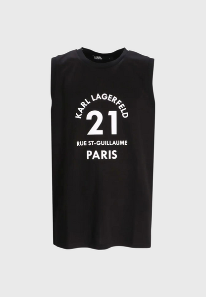 Karl Lagerfeld 21 Rue St-Guillaume-print tank top 755266-541231