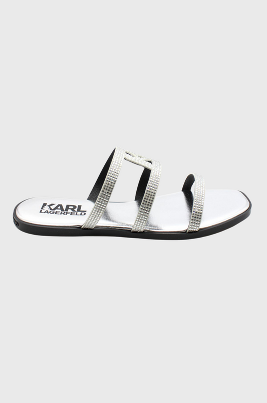 Karl Lagerfeld Γυναικεία Παπούτσια KL Rhinestone Slide KL87405