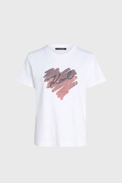 Karl Lagerfeld Hearts Rs T-Shirt A1W17115