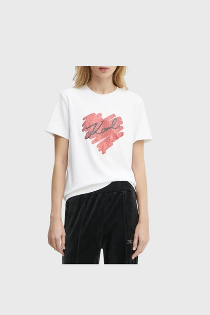 Karl Lagerfeld Hearts Rs T-Shirt A1W17115