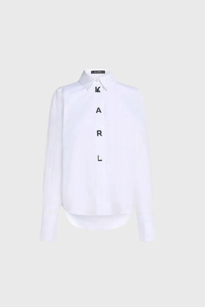 Karl Lagerfeld Snap Poplin Shirt A1W11026