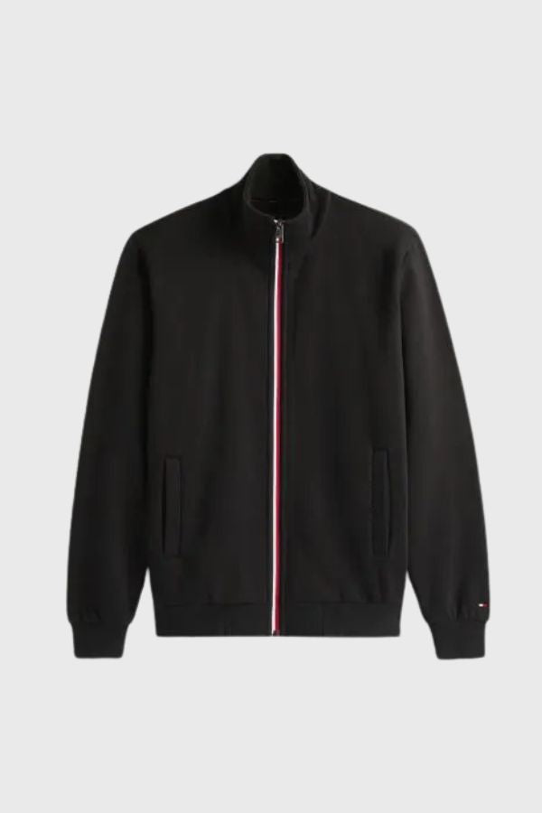 Tommy Hilfiger Πουλόβερ Με Φερμουάρ Και Signature Ρίγα MW0MW40481