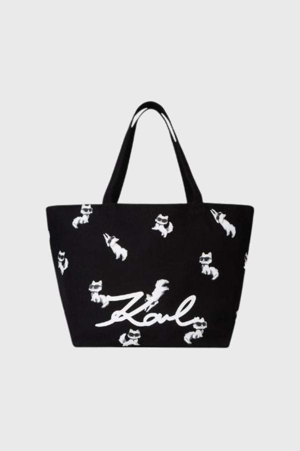 Karl Lagerfeld Ikon Choupette Print Shopper B1W50053