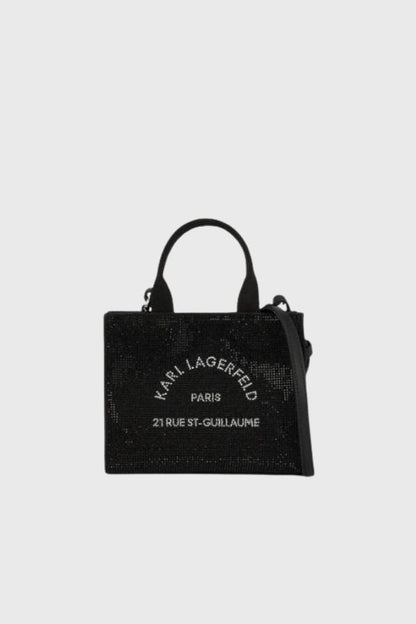 Karl Lagerfeld Rue St-Guillaume Mini Rhinestone Tote Bag A4W50014
