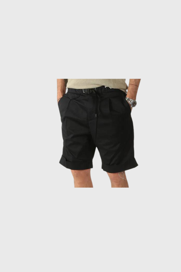 White Sand Black Shorts S23SU57 69