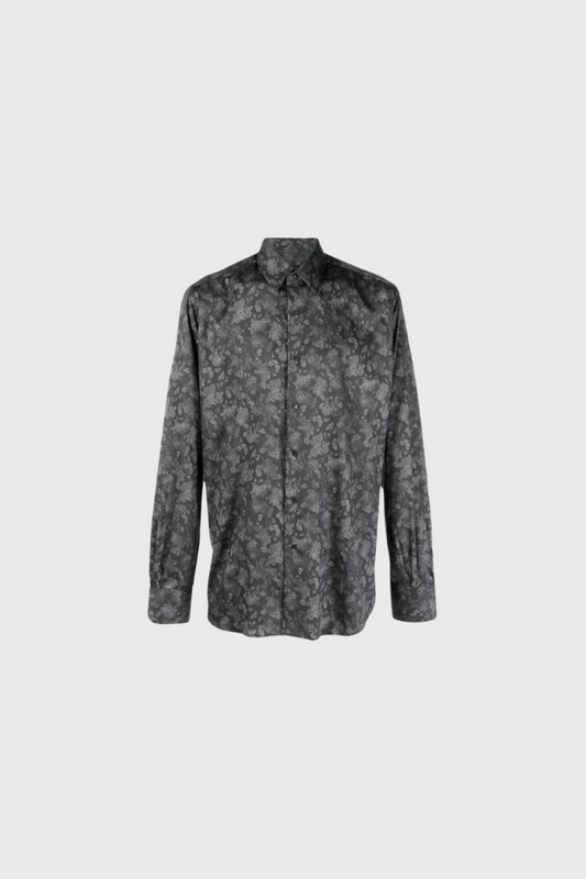 Karl Lagerfeld foral-print long-sleeve shirt 605003 533605