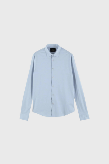 Scotch- Soda Classic knitted slim-fit cotton shirt