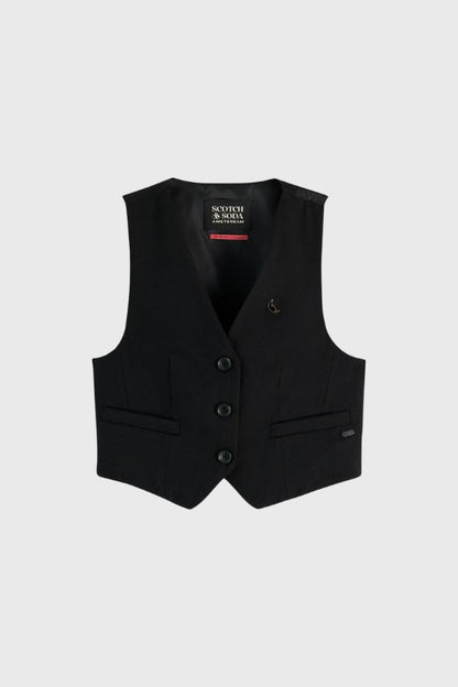 Scotch & Soda Garbardine Waistcoat 177616PF24