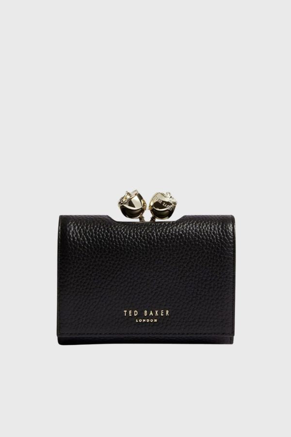 Ted Baker Rose Detail Leather Small Bobble Purse S283899-WXL-ROOSA