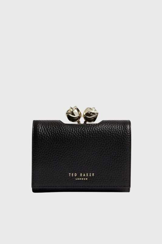 Ted Baker Rose Detail Leather Small Bobble Purse S283899-WXL-ROOSA