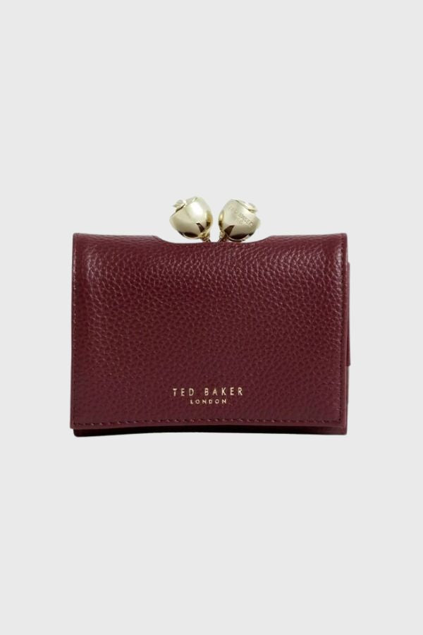 Ted Baker Rose Detail Leather Small Bobble Purse S283899-WXL-ROOSA