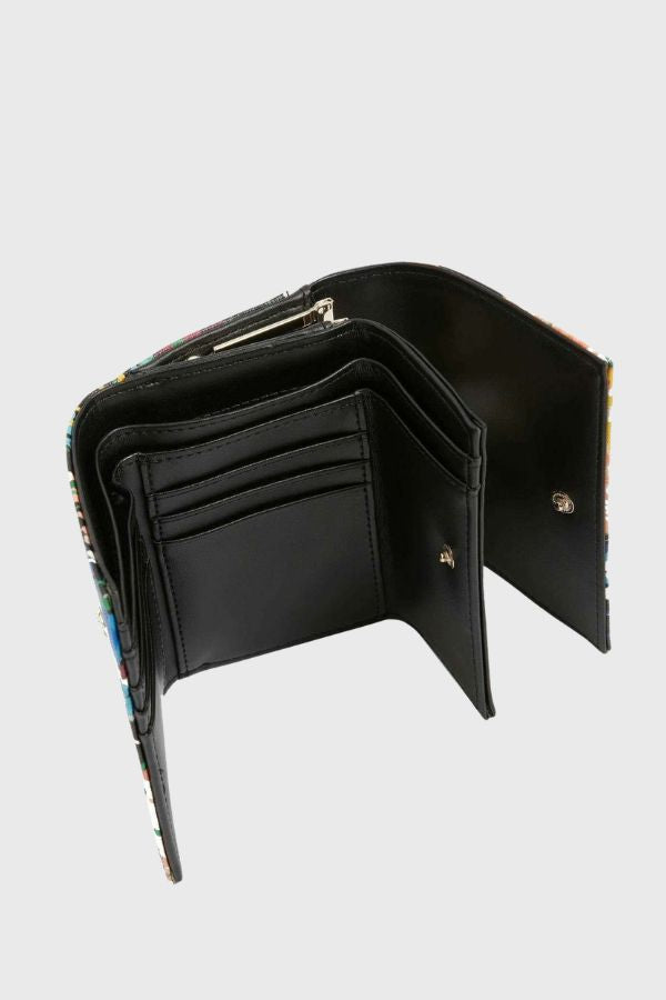 Ted Baker Bouquet Printed Leather Small Bobble Purse S284107-WXL-BOUINNE