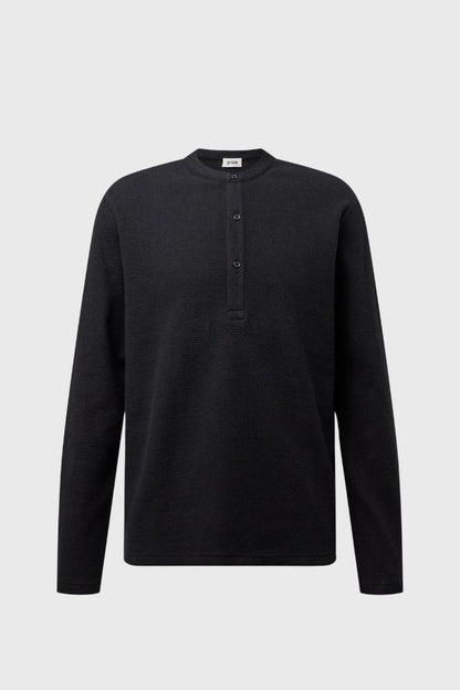 Drykorn Malior  Henley Long Sleeve With Waffle Texture 520253