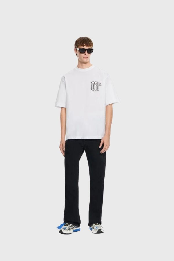 Off White Motion Arrow Skate S/S Tee 44MAA120F26J00Y100