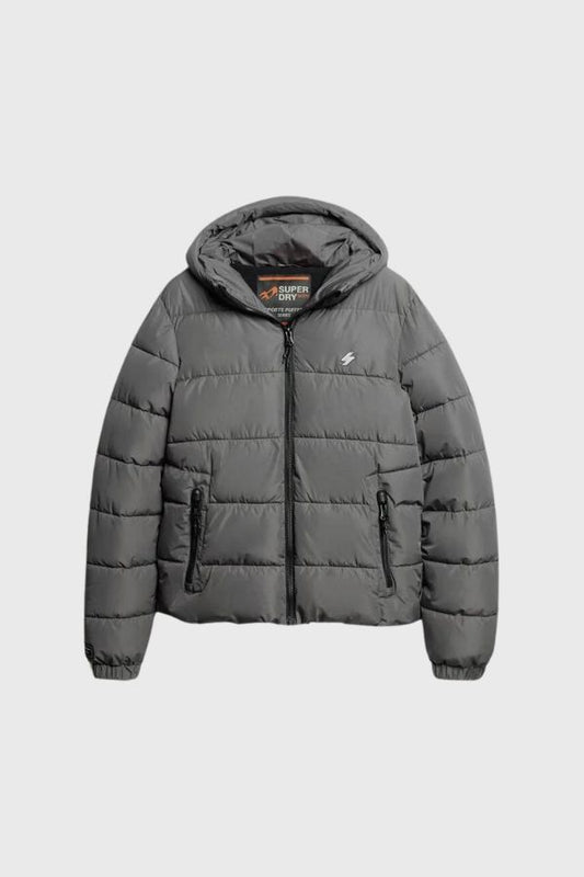 Superdry Hooded Sports Puffer Μπουφάν M5011827A-HSZ