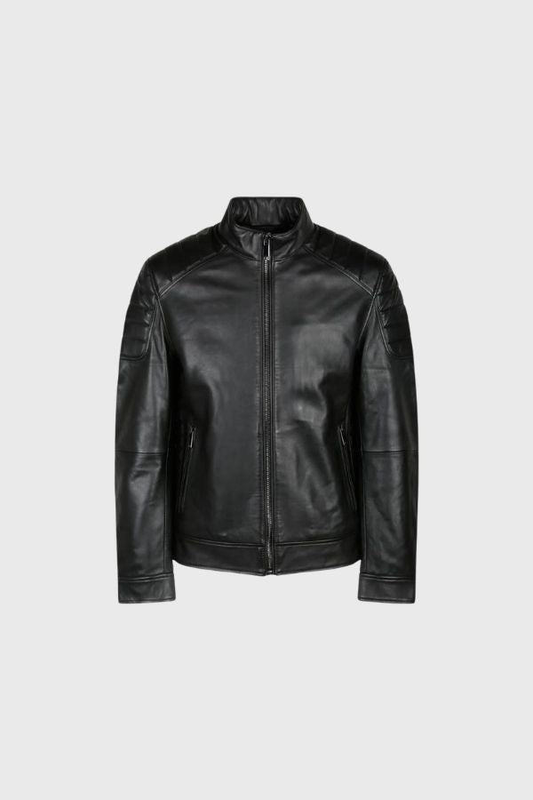 Calvin Klein Black Leather Jacket K10K111941-BEH