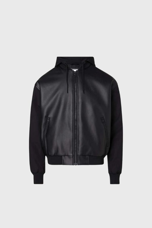 Calvin Klein Faux Leather Bomber Μπουφάν J30J323399