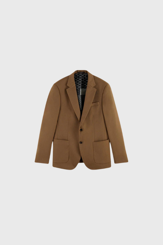 Scotch & Soda Single-breasted twill blazer