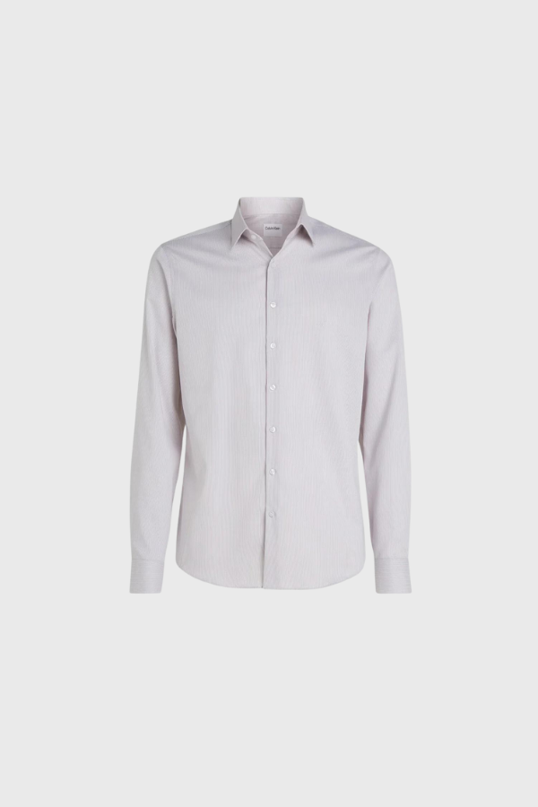 Calvin Klein Stretch Collar Stripe Slim Shirt  K10K112302