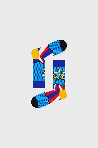 Happy Socks Super Dad Κάλτσες DAD01-6300