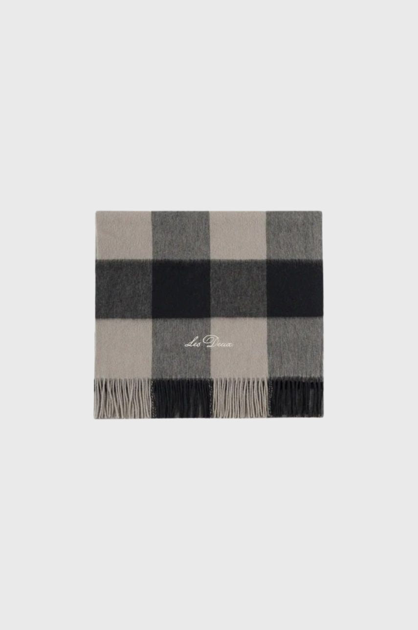 Les Deux Raiden Buffalo Check Scarf LDM910022