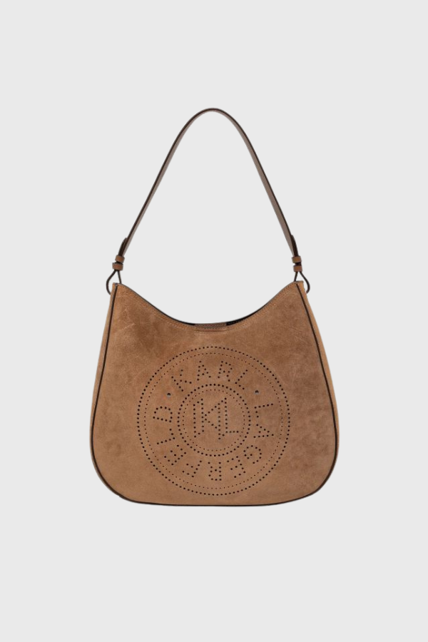 Karl Lagerfeld K/Circle Hobo Suede Bag A1W30165