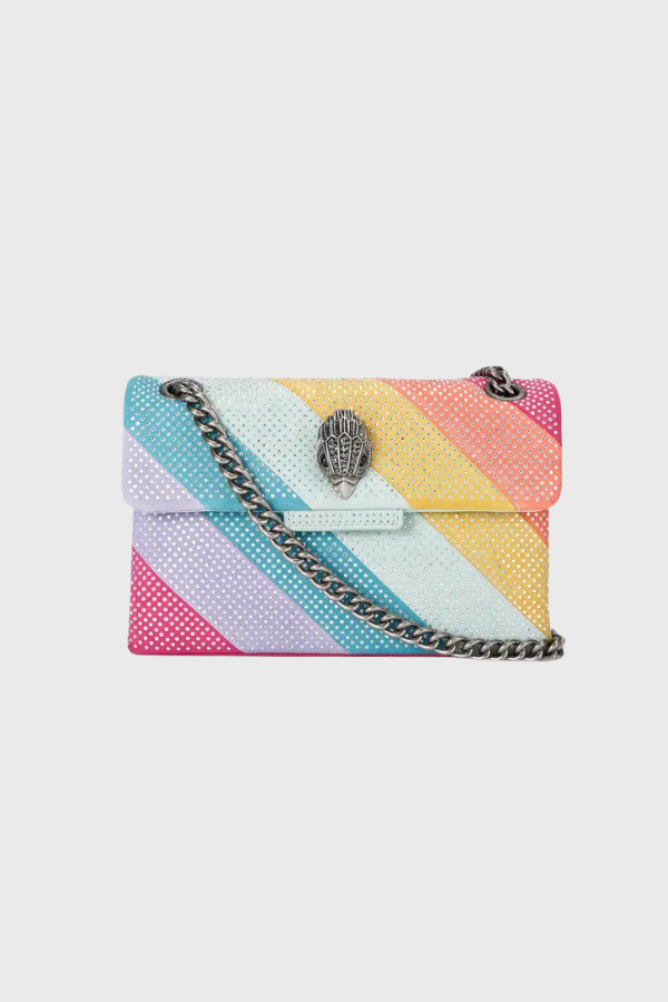 Kurt Geiger Leather Mini Rainbow Stripe Bag 3582299209