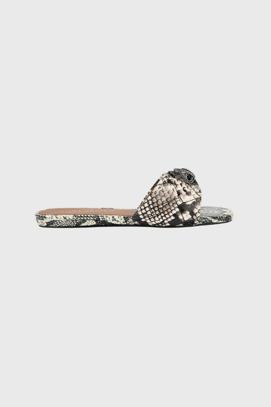 Kurt Geiger London Snake Print Flat Σανδάλια 8496139719