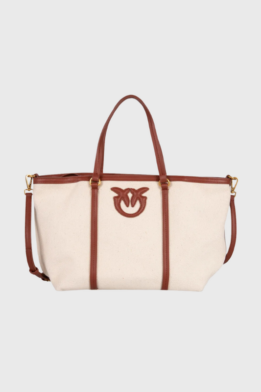 Pinko Canvas Shopping Bag 104714 A2G2