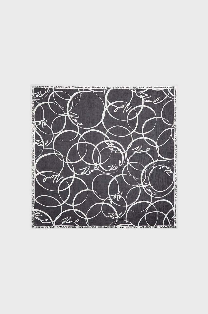 Karl Lagerfeld K/Signature Circles Scarf 245W3303