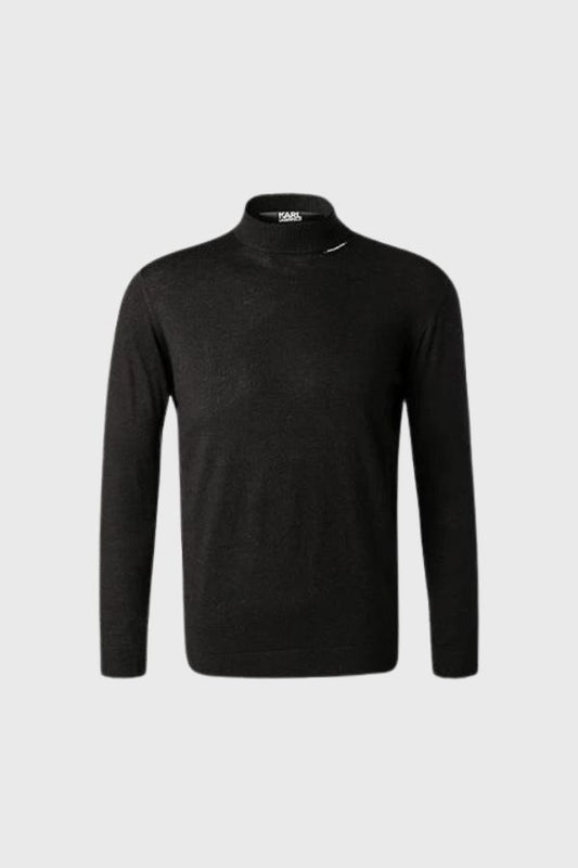 Karl lagerfld Sweater made of wool and silk Turtleneck knit