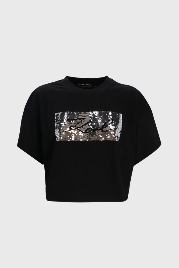 Karl Lagerfeld Sequins T-shirt 246W1708