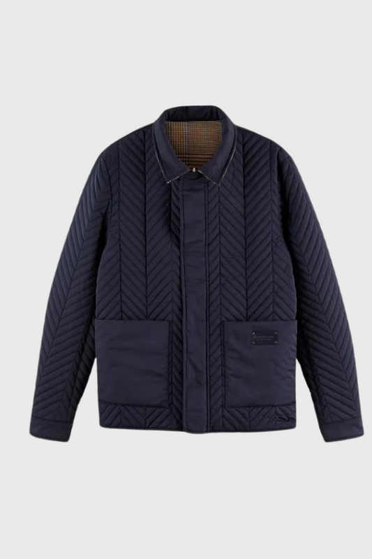 Scotch & Soda Reversible short quilted jacket