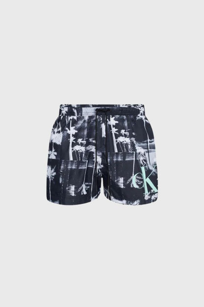 Calvin Klein Drawstring Print Μαγιό Σορτς KM0KM00968