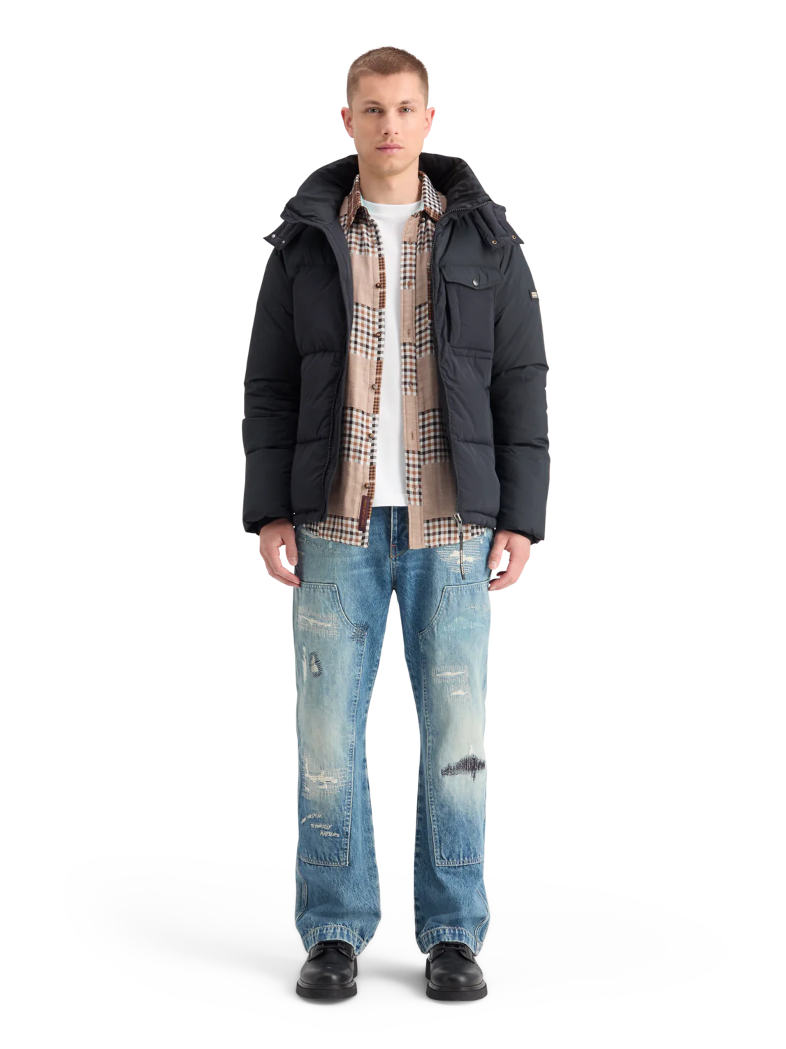 Scotch & Soda Hooded Puffer Μπουφάν 178601